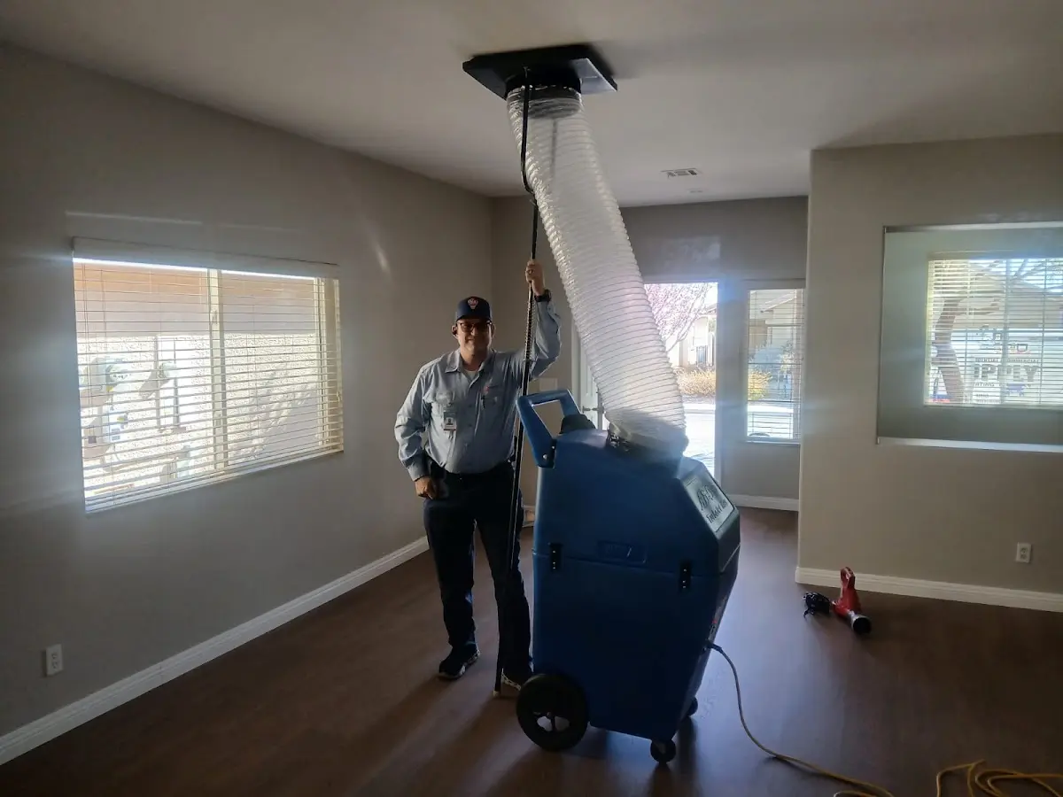 Professional Dryer Vent Cleaning work inside a Lake Arrowhead home